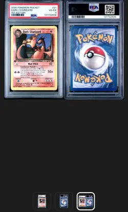 2000 POKEMON ROCKET 1ST EDITION #21 DARK CHARIZARD PSA 4 FAST SHIPPING - Image 5