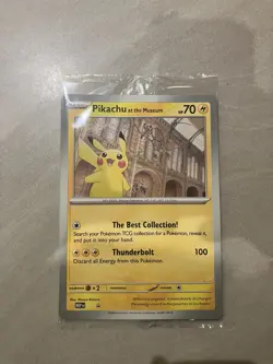 NEW Pikachu At The museum Promo Sealed Pokemon x National History Museum NHM - Image 1