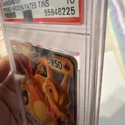 2019 PM SM Black Star Charizard GX Promo Card Hidden Fates Tin #SM211 PSA 10 - Image 5