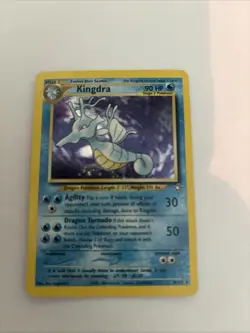 Pokemon TCG Kingdra Neo Genesis Unlimited Holo Rare Card #08/111 English - Image 1