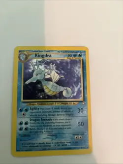 Pokemon TCG Kingdra Neo Genesis Unlimited Holo Rare Card #08/111 English - Image 3