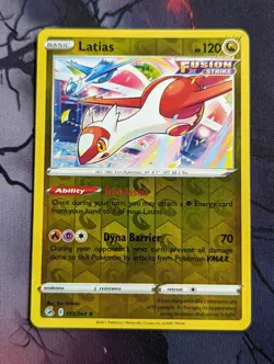 Latias - 193/264 - Reverse Holo - Fusion Strike - Pokemon Card - LP - Image 1
