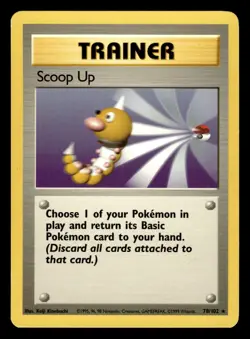 Scoop Up 78/102 Rare Base Set Pokemon Card - 1 - Image 1