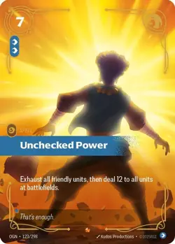 Riftbound Unchecked Power (123/353) Origins LP FOIL - Image 1
