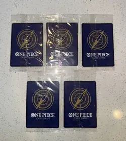 Set Of 5 Sealed Promo One Piece Card Treasure Booster Monkey.D.Luffy ST10-006 - Image 2