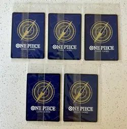 Set Of 5 Sealed Promo One Piece Card Treasure Booster Monkey.D.Luffy ST10-006 - Image 2