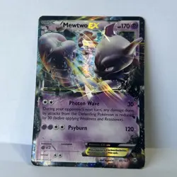 Pokemon XY Breakthrough Holo Ultra Rare Mewtwo EX 61/162 - MP - Image 1