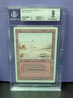 Badlands * REVISED * DUAL LAND * BGS 8 NM-MT * Magic the Gathering MtG Rare - Image 1