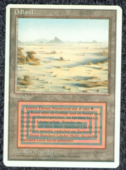 BADLANDS Dual Land 1994 Revised FWB German MTG Unplayed NM - Image 1