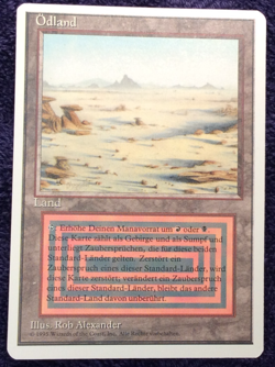 BADLANDS Dual Land 1994 Revised FWB German MTG Unplayed NM - Image 4