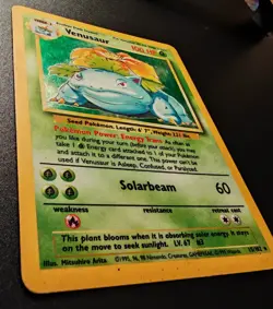 Pokemon TCG Venusaur Base Set Holo Unlimited Rare Card 15/102 HP - Image 2