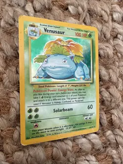 Pokemon TCG Venusaur Base Set Holo Unlimited Rare Card 15/102 HP - Image 2