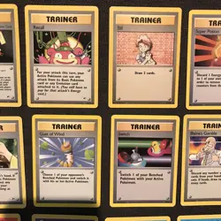 Vintage Pokemon Card Lot (18) - Trainer & Energy - Base Set & Gym Heroes - WotC - Image 4