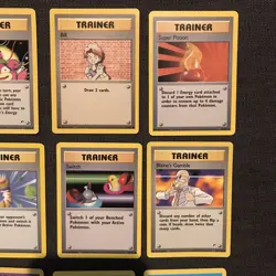 Vintage Pokemon Card Lot (18) - Trainer & Energy - Base Set & Gym Heroes - WotC - Image 5