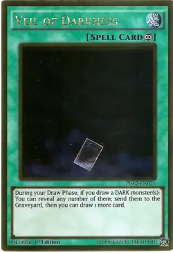 Veil of Darkness PGL2-EN071 Gold Rare Yu-Gi-Oh Card 1st Edition New - Image 1