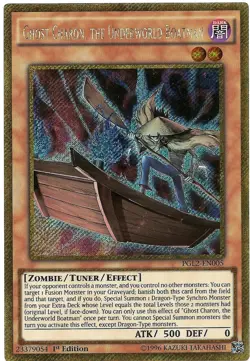 Ghost Charon, the Underworld Boatman PGL2-EN005 Gold Secret Rare Yu-Gi-Oh Card - Image 1