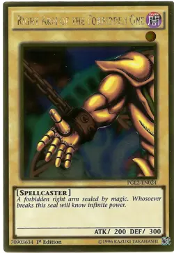 Right Arm of the Forbidden One PGL2-EN024 Gold Rare Yu-Gi-Oh Card 1st Edition - Image 1