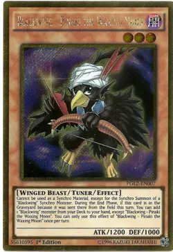 Blackwing - Pinaki the Waxing Moon PGL2-EN007 Gold Secret Rare Yu-Gi-Oh Card New - Image 1