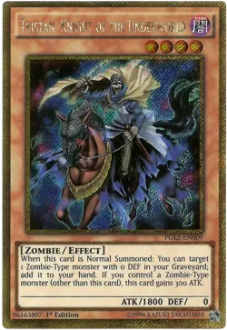 Tristan, Knight of the Underworld PGL2-EN009 Gold Secret Rare Yu-Gi-Oh Card New - Image 1