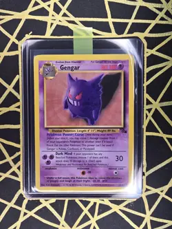 🔥 Gengar 20/62 🔥 Original Non Holo Rare Fossil Set Pokemon Card WOTC TCG 1999 - Image 1