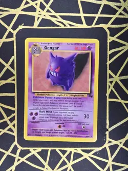 🔥 Gengar 20/62 🔥 Original Non Holo Rare Fossil Set Pokemon Card WOTC TCG 1999 - Image 2