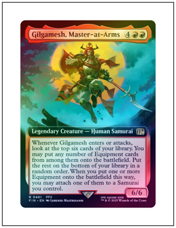 1x Gilgamesh, Master-at-Arms, Extended Art Foil, Final Fantasy, Magic MTG NM - Image 1