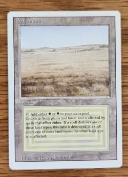 MTG Savannah Revised Dual Land, LP/MP Condition, Authentic - Image 3