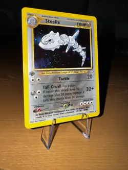 Pokemon Steelix 15/111 1st Edition Holo Rare W/ SWIRL Neo Genesis - Image 3
