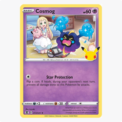 Cosmog 013/025 Celebrations Pokemon TCG Holo Rare - Image 1