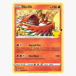 Ho-Oh 001/025 Celebrations Pokemon TCG Holo Rare - Image 1
