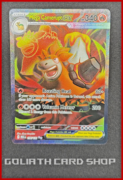 Mega Camerupt ex 156/132 - Me01: Mega Evolution Base set Pokemon TCG - NM - Image 1