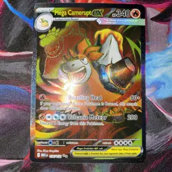 Pokemon Mega Camerupt EX Ultra Rare Holo 156/132 Me01: Mega Evolution TCG - Image 2