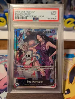 One Piece Promo Psa Magazine Exclusive Boa Hancock #038 PSA 9 - Image 1