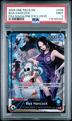 2025 ONE PIECE PROMOS PSA MAGAZINE EXCLUSIVE #038 BOA HANCOCK PSA 9 - Image 1