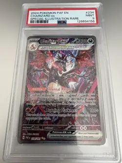 Pokemon TCG Charizard ex 234/091 SV: Paldean Fates SIR PSA 9 MINT - Image 2