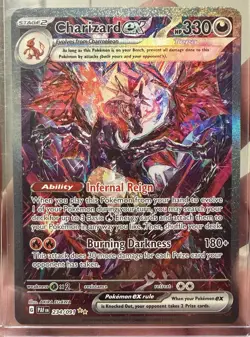 Pokemon TCG Paldean Fates Charizard EX Sir 234/091 - Image 3