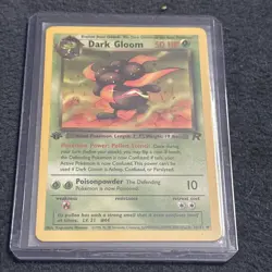 Pokemon TCG Dark Gloom 1st Edition 36/82 Team Rocket Vintage WoTC LP+ - Image 1