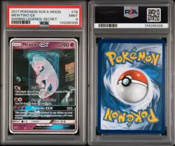Mewtwo GX 78/73 Secret Shining PSA 9 Shining Legends Pokemon Secret Rare Mint - Image 3