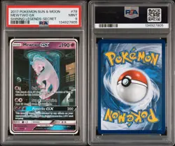 PSA 9 Mewtwo GX 78/73 SECRET RARE Mewtube SM Shining Legends Pokemon Card MINT - Image 3