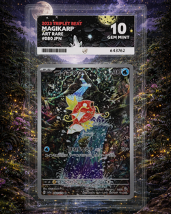 Magikarp #80 Triple Beat Japanese | ACE Grading 10 GEM MINT | Pokemon Card - Image 1