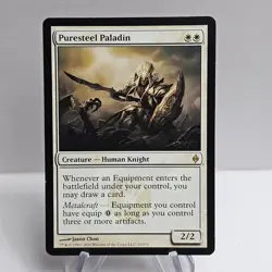 MTG Puresteel Paladin Normal New Phyrexia #20 NM - Image 1