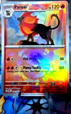 Pyroar [Master Ball] - 016/131 - Pokemon Prismatic Evolutions Reverse Holo NM - Image 1