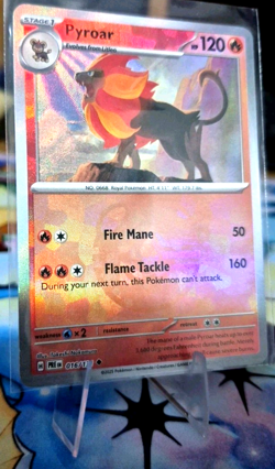 Pyroar [Master Ball] - 016/131 - Pokemon Prismatic Evolutions Reverse Holo NM - Image 3