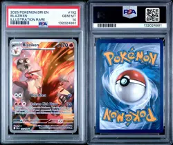 2025 POKEMON DRI EN-DESTINED RIVALS ILLUSTRATION RARE #192 BLAZIKEN PSA 10 - Image 3
