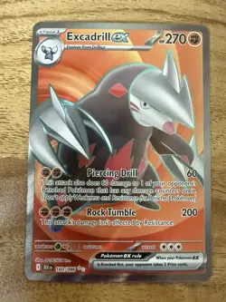 Pokemon TCG Excadrill ex 160/086 Sv: Black Bolt Full Art Rare Near Mint/Mint - Image 1