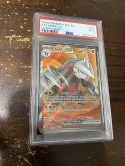 Excadrill ex 160/086 NM Ultra Rare Full Art Sv: Black Bolt Pokemon TCG PSA 9 - Image 1