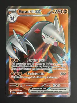 Excadrill Ex 160/086 Black Bolt Ultra Rare Full Art Pokemon TCG English NM 🔥 - Image 1
