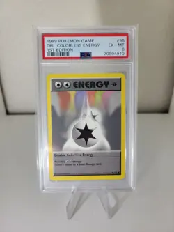 Pokemon TCG Double Colorless Energy Base Set FIRST EDITION 096/102 PSA 6 - Image 1