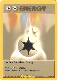 Double Colorless Energy - 96/102 - Uncommon - Unlimited LP TCG Pokemon - Image 1