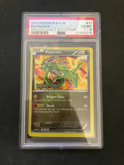 2012 POKEMON B&W DRAGON VAULT DRAGON VAULT STAMP #11 RAYQUAZA PSA 6 - Image 1